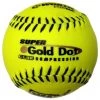 Discount 🌟 Worth NSA Super Gold Dot ICON 12" 44/400 Synthetic Slowpitch Softballs: NI12SY 🎉 -BaseBallBat Shop 1