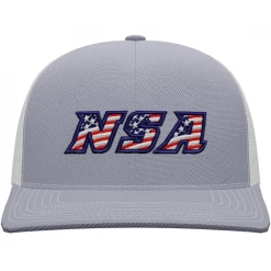 Cheapest 🌟 Pacific Headwear NSA Flag Series Heather Snapback Hat: 104S-HEWH 🤩