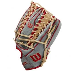 Buy 🧨 Wilson A2000 OT7SS 12.75" SuperSkin Baseball Glove: WBW1001041275 👍 -BaseBallBat Shop 111665f991b43828b328c660e738de2882cef11b WBW100104 2 A2000 OF OT7SS 1275 Blonde GreySS Red