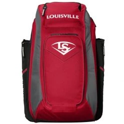 Outlet ⭐ Louisville Slugger Prime Stick Pack Backpack: WTL9902 ✨ -BaseBallBat Shop 22856c00c780a7b8a3e6adfa33cc855a99df5b75 WTL9902SC Louisville Prime Stickpack Black Scarlet Straight Front