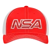 Buy 🔔 Pacific Headwear NSA Outline Series Red Flex Fit Hat: 404M-RDWH 🔥 -BaseBallBat Shop 26084895 front