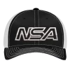 Deals 🛒 Pacific Headwear NSA Outline Series Black Flex Fit Hat: 404M-BKWH ⌛ -BaseBallBat Shop 31963049 front