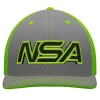 Best reviews of 🌟 Pacific Headwear NSA Outline Series Neon Green Flex Fit Hat: 404M-NGG 👏 -BaseBallBat Shop 404M 2978237 1 front