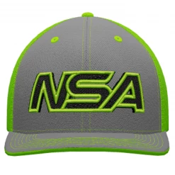 Best reviews of 🌟 Pacific Headwear NSA Outline Series Neon Green Flex Fit Hat: 404M-NGG 👏