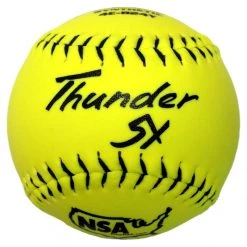 Promo 🎉 Dudley NSA Thunder SY ICON 12" 44/400 Synthetic Slowpitch Softballs: 4E-824Y 🎁 -BaseBallBat Shop 4E 824Y