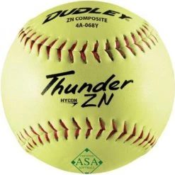 Top 10 😀 Dudley ASA Thunder ZN Hycon 12" 52/300 Composite Slowpitch Softballs: 4A-068Y 🔔