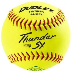 Coupon 🌟 Dudley ASA Thunder SY Hycon 11" 52/300 Synthetic Slowpitch Softballs: 4A-923Y 🔥