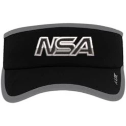 Cheap 🛒 Pacific Headwear NSA Outline Series Black Active Visor: 510V-BKGR ⭐