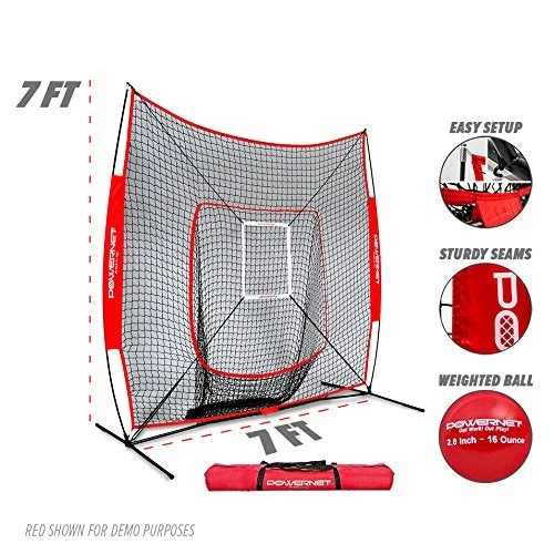 Promo 🔥 PowerNet 7' x 7' DLX Hitting Net & 1 Weighted Ball: 1009 🛒 4 Promo 🔥 PowerNet 7' x 7' DLX Hitting Net & 1 Weighted Ball: 1009 🛒 - Image 2
