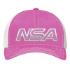Best Pirce 👏 Pacific Headwear NSA Outline Series Pink Flex Fit Hat: 404M-PKWH ⭐ -BaseBallBat Shop 58017327 front