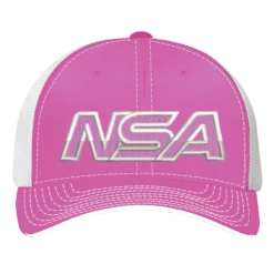 Best Pirce 👏 Pacific Headwear NSA Outline Series Pink Flex Fit Hat: 404M-PKWH ⭐