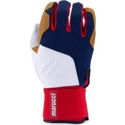 Best Sale 🔥 Marucci Blacksmith Adult Batting Gloves: MBGBKSMFW 🔥