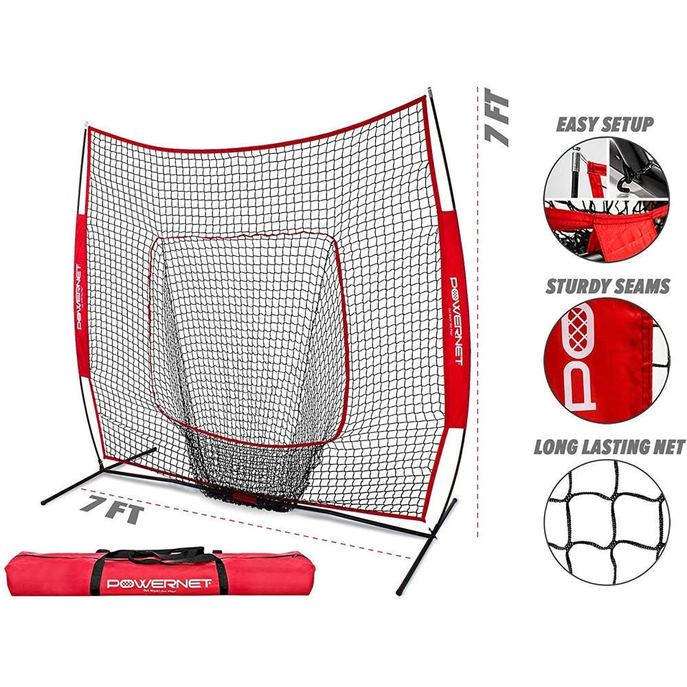 Hot Sale 🔥 PowerNet 7' x 7' Practice Hitting Net: 1001 👏 7 Hot Sale 🔥 PowerNet 7' x 7' Practice Hitting Net: 1001 👏 - Image 5
