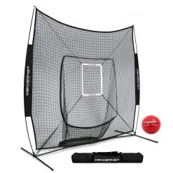 Promo 🔥 PowerNet 7' x 7' DLX Hitting Net & 1 Weighted Ball: 1009 🛒