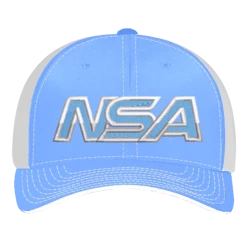 Brand new 😀 Pacific Headwear NSA Outline Series Columbia Blue Flex Fit Hat: 404M-CBWH ⭐