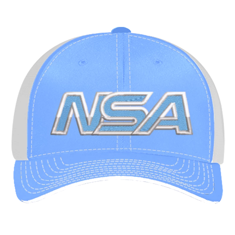 Brand new 😀 Pacific Headwear NSA Outline Series Columbia Blue Flex Fit Hat: 404M-CBWH ⭐ 3 Brand new 😀 Pacific Headwear NSA Outline Series Columbia Blue Flex Fit Hat: 404M-CBWH ⭐