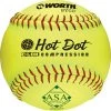Coupon 🔔 Worth ASA Hot Dot 12" 52/300 Composite Slowpitch Softballs: AHD12CY ⌛ -BaseBallBat Shop AHD12CY 1 X L