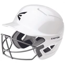 New 🛒 Easton Alpha Solid Batting Helmet with Softball Mask: A168530 / A168531 🎁 -BaseBallBat Shop ALPHAE HELMETBBSBMASKA168526WH 3QTR L