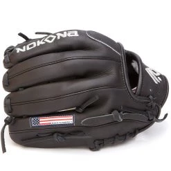 Cheapest 👏 Nokona American KIP 11.5" Baseball Glove: A-1150-BK ✨ -BaseBallBat Shop A Black 1150 nokona ballglove 2