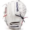 Outlet 👍 Nokona American KIP 12" Fastpitch Glove: A-V1200-WH ⌛ -BaseBallBat Shop A White V1200C nokona ballglove 1