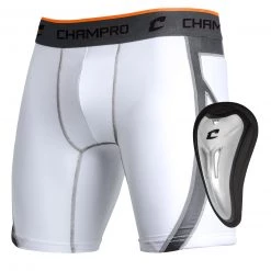 Outlet 😀 Champro Sports Champro Wind Up Compression Sliding Short with Cup: BPS15 ⌛