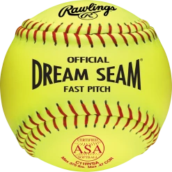 Outlet 🎁 Rawlings USA Dream Seam 11" 47/375 Synthetic Fastpitch Softballs: C11RYSA ⭐