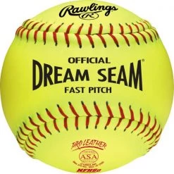 Outlet 💯 Rawlings ASA NFHS Dream Seam 12" 47/375 Leather Fastpitch Softballs: C12RYLAH 😍
