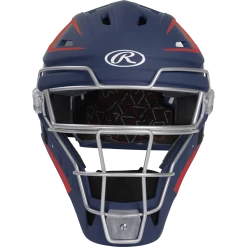 Brand new 🔔 Rawlings Velo 2.0 Hockey Style Catcher's Helmet: CHV27 😍 -BaseBallBat Shop CHV27J N S 1