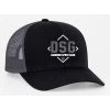 Cheap ⌛ Pacific Headwear Diamond Sport Gear Black / Graphite Snapback Hat: 104C-BKGR ❤️ -BaseBallBat Shop DSG HATS Blk Grp 104