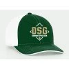 Buy ✔️ Pacific Headwear Diamond Sport Gear White / Dark Green Flex Fit Hat: 404M-WDG 🤩 -BaseBallBat Shop DSG HATS Dk Green