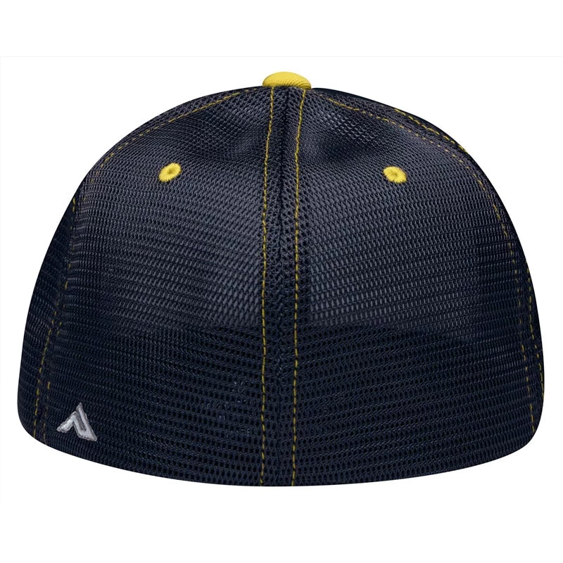 Wholesale 🤩 Pacific Headwear NSA Classic Series Navy Gold Flex Fit Hat: ES341-WHNVGD 👍 4 Wholesale 🤩 Pacific Headwear NSA Classic Series Navy Gold Flex Fit Hat: ES341-WHNVGD 👍 - Image 2