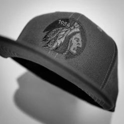 Budget 🎁 Nokona Indian Head Snapback Hat: HT-GRAPHITEHAT ⭐ -BaseBallBat Shop Gray Indian Head 2 800x800 1