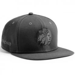 Budget 🎁 Nokona Indian Head Snapback Hat: HT-GRAPHITEHAT ⭐ -BaseBallBat Shop Gray Indian Head 4 800x800 1
