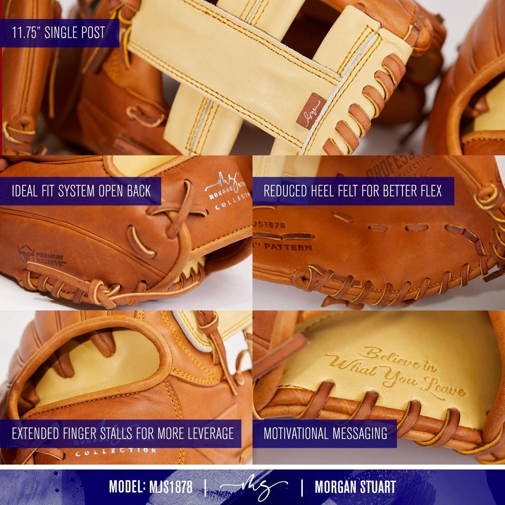 New 🔔 Easton Morgan Stuart Professional Collection Signature Series 11.75" Fastpitch Softball Glove: MJS1878 🌟 7 New 🔔 Easton Morgan Stuart Professional Collection Signature Series 11.75" Fastpitch Softball Glove: MJS1878 🌟 - Image 5