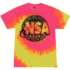 Coupon 😀 DSG Apparel National Softball Association NSA Crest Tie Dye Short Sleeve Shirt ✨ 13 Coupon 😀 DSG Apparel National Softball Association NSA Crest Tie Dye Short Sleeve Shirt ✨ -BaseBallBat Shop NSAFLAGLOGO1COLORTIEDYEFLUORESCENTSWIRL