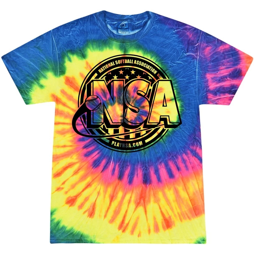 Coupon 😀 DSG Apparel National Softball Association NSA Crest Tie Dye Short Sleeve Shirt ✨ 8 Coupon 😀 DSG Apparel National Softball Association NSA Crest Tie Dye Short Sleeve Shirt ✨ - Image 6
