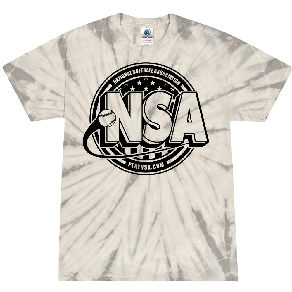 Coupon 😀 DSG Apparel National Softball Association NSA Crest Tie Dye Short Sleeve Shirt ✨ 4 Coupon 😀 DSG Apparel National Softball Association NSA Crest Tie Dye Short Sleeve Shirt ✨ - Image 2