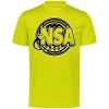 Coupon 🛒 DSG Apparel National Softball Association NSA Dry Fit Optic Yellow Short Sleeve Shirt 🎁 2 Coupon 🛒 DSG Apparel National Softball Association NSA Dry Fit Optic Yellow Short Sleeve Shirt 🎁 -BaseBallBat Shop NSAFLAGLOGO2COLOR BlackWhiteonOpticYellowss