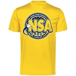 Flash Sale ✨ DSG Apparel National Softball Association NSA Dry Fit Gold Short Sleeve Shirt ⭐