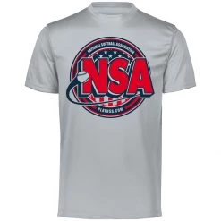 Best reviews of 🤩 DSG Apparel National Softball Association NSA Dry Fit Silver Short Sleeve Shirt 😍