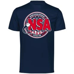 Best reviews of ❤️ DSG Apparel National Softball Association NSA Dry Fit Navy Short Sleeve Shirt 🔔