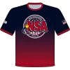 Deals 👏 DSG Apparel National Softball Association NSA Fade Sublimated Short Sleeve Shirt 😀 -BaseBallBat Shop NSAFade NavyRed