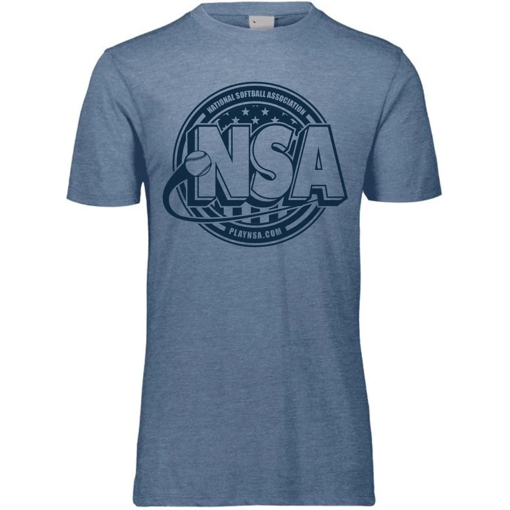 Discount 🎁 DSG Apparel National Softball Association NSA Tone Tri Blend Short Sleeve Shirt 😀 6 Discount 🎁 DSG Apparel National Softball Association NSA Tone Tri Blend Short Sleeve Shirt 😀 - Image 4