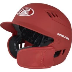 Cheapest 🛒 Rawlings R16 Matte Batting Helmet with Universal Jaw Guard: R6R07 ⭐ -BaseBallBat Shop R6R07S MS 5