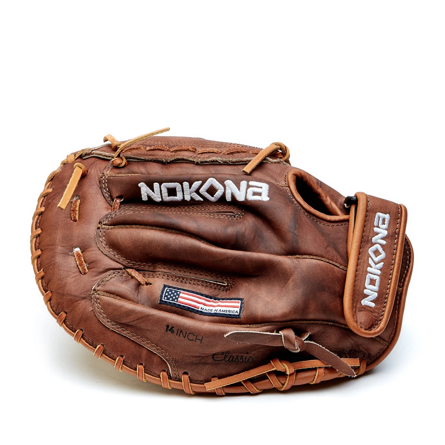 Outlet 🎁 Nokona Walnut Classic 14" Softball First Base Mitt: W-N80 🤩 6 Outlet 🎁 Nokona Walnut Classic 14" Softball First Base Mitt: W-N80 🤩 - Image 4