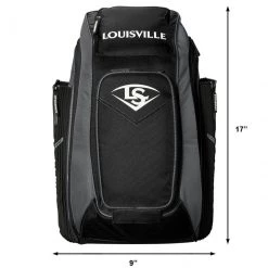 Outlet ⭐ Louisville Slugger Prime Stick Pack Backpack: WTL9902 ✨ -BaseBallBat Shop a1772e6d1edfb870f26ca5348b1a4fb4db1bb48c WTL9902BL Louisville Prime Stickpack Black Charcoal Straight Front