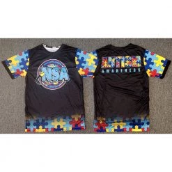 Wholesale 🔔 DSG Apparel National Softball Association NSA Autism Awareness Sublimated Short Sleeve Shirt ⭐ 7 Wholesale 🔔 DSG Apparel National Softball Association NSA Autism Awareness Sublimated Short Sleeve Shirt ⭐ -BaseBallBat Shop autism