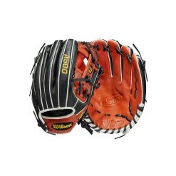 Best deal 💯 Wilson A500 11.5" Baseball Glove: WBW100148115 ✔️ -BaseBallBat Shop b9b94fd8387dce861756d62236d646a20e4b5ac6 WBW100148 8 A500 Baseball 115 White Black Copper