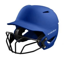 BaseBallBat Shop -BaseBallBat Shop c77d019847ce75f10144fa0ef536fd86cebdc2a6 WTV7135RO 0 Evo XVT Batting Helmet Matte Royal wFastpitchMask