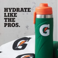 Deals ⭐ Gatorade 26 oz Stainless Steel Water Bottle: 43669 🌟 -BaseBallBat Shop gatorade steel 5